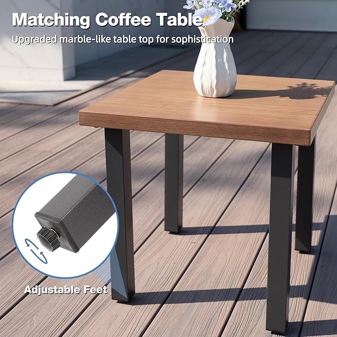 Outdoor Patio Swivel Rocking Chairs Set, Patio Porch Furniture - Image 6
