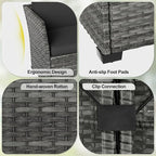 LOUVIXA 7 Pieces Patio Furniture Set, Outdoor Patio Furniture, Wicker - Image 7