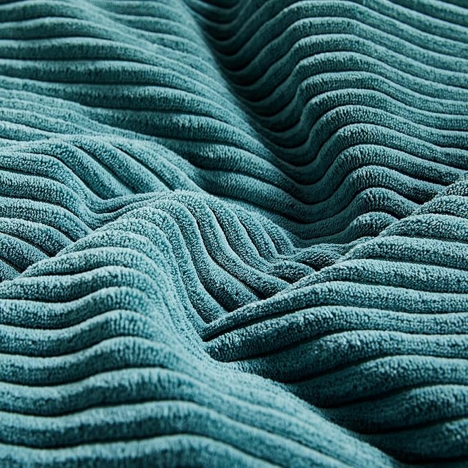 Fancy Homi 2 Packs Teal Lumbar Decorative Throw Pillow Covers 14x22 Inch - Image 5