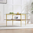 LumFurn X-Large Oval Glass Coffee Table, Mid-Century Modern Design, L47 x W24 x - Image 4