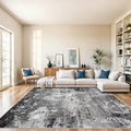 8x10 Washable Living Room Rug – Modern Neutral Abstract Large Area Rug by BYYVOORugsforYourHome