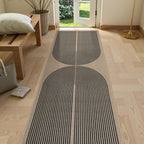 Lahome Modern Rainbow 2x8 Runner Rug, Washable Hallway Kitchen Runner Rugs by Lahome