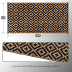 SAND MINE Reversible Mats, Plastic Straw Rug, Modern Area Rug, Large Floor Mat - Image 2