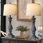 Cinkeda 29" Tall Farmhouse Table Lamp by Cinkeda