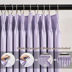 Custom Pleated Curtains Lilac Color, Heat Blocking Window Treatment - Image 2