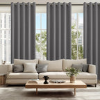 Blackout Curtains for Bedroom, 60 x 84 Inches Long, Light Grey | Thermal - Image 6
