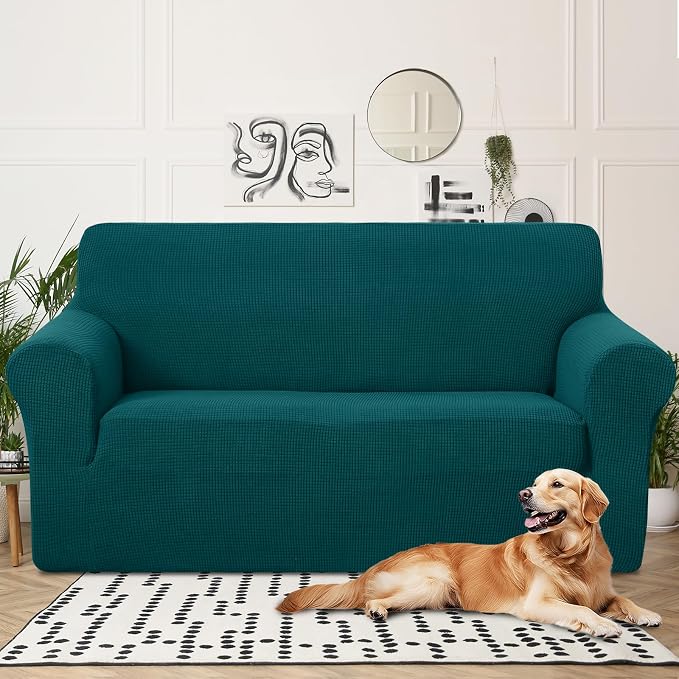 U-NICE HOME Oversized Stretch Loveseat Couch Cover, 1-Piece Sofa cover - Image 2