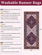 SERISSA 2x6 Washable Non Slip Boho Runner Rug - Image 6