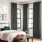NICETOWN 100% Blackout Curtains 84 inches Long, Pair of Energy Smart & Noise - Image 7