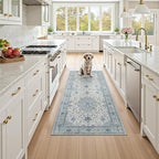 RELEANY Washable Area Rug, Runner 3'x8', Water Repellent, Pet Friendly - Image 2