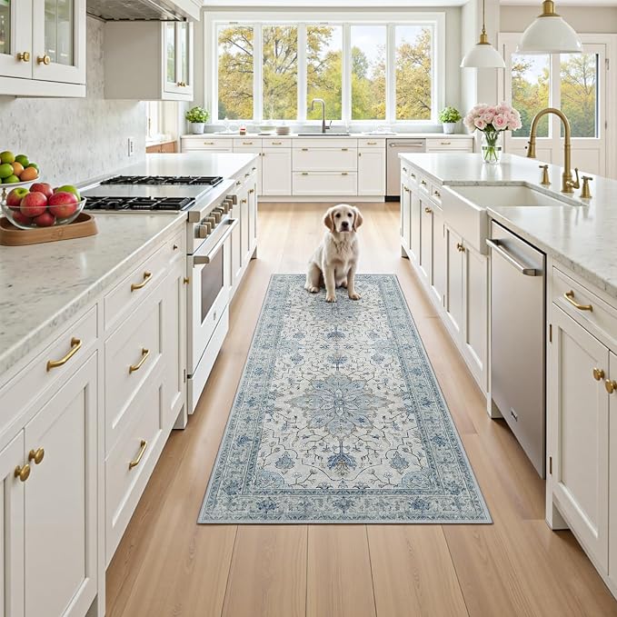 RELEANY Washable Area Rug, Runner 2'x5', Water Repellent, Pet Friendly - Image 3