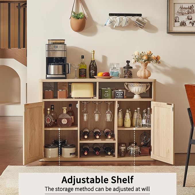 Lerliuo Rattan Wine Cabinet - Image 4