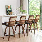Set of 4 Bar Stools Counter Height - Image 6