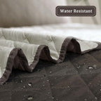Easy-Going Reversible Couch Cover, Chair 30 in, Chocolate/Beige | Machine - Image 4