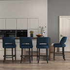 VKNOW Bar Stools Set of 2, Modern Counter Height Bar Stools - Image 4