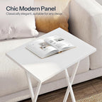 HOOBRO Folding TV Tray Tables, Industrial Snack Tables - Image 6