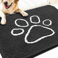 OLANLY Dog Door Mat for Muddy Paws 32x20, Paw Print Design Chenille Mud Mat | by OLANLY