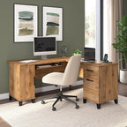 Bush Home 60-Inch L-Shaped Desk - Image 2