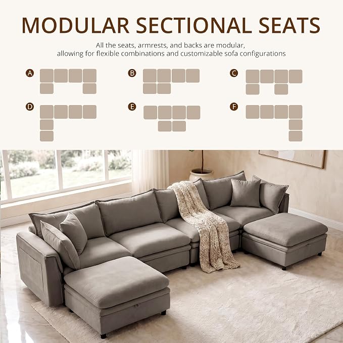 146.4'' Modular Sectional Sofa - Image 5