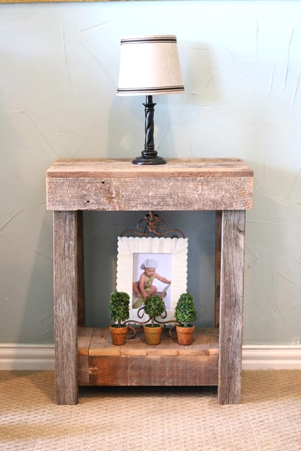 Doug and Cristy Designs Natural Rustic End Table by DougandCristyDesigns