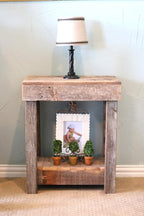 Doug and Cristy Designs Natural Rustic End Table by DougandCristyDesigns