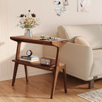 Solid Wood End Table, 2-Tier Side Table by TribewoodbyTribesigns