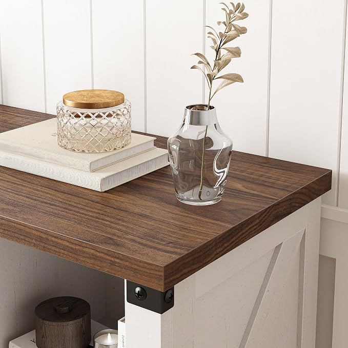 EnHomee 8-Cube Storage Organizer, Farmhouse Bookshelf, Display Shelf - Image 8
