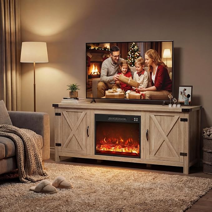 YESHOMY Fireplace TV Stand - Image 8