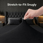 Stretchy Queen Fitted Sheet for 4 Inch Low Profile Mattress - Image 2