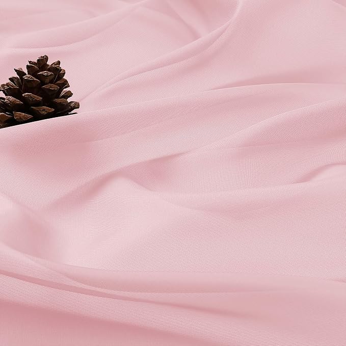 Blush Pink Bedroom Curtains 96 Length - Image 5