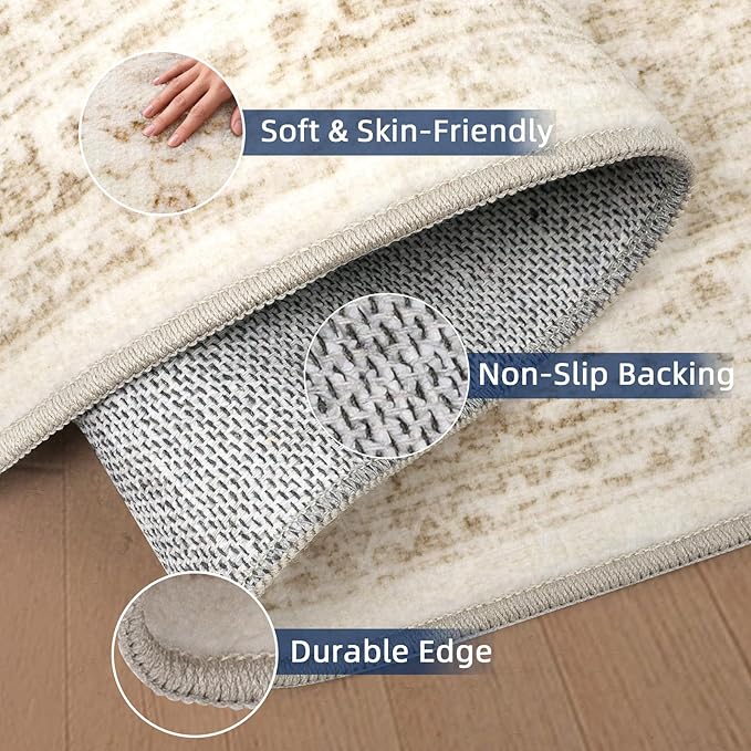 Hallway Runner Rugs for 2x10 Long Rug Runners, Non-Slip Washable Kitchen Runner - Image 3