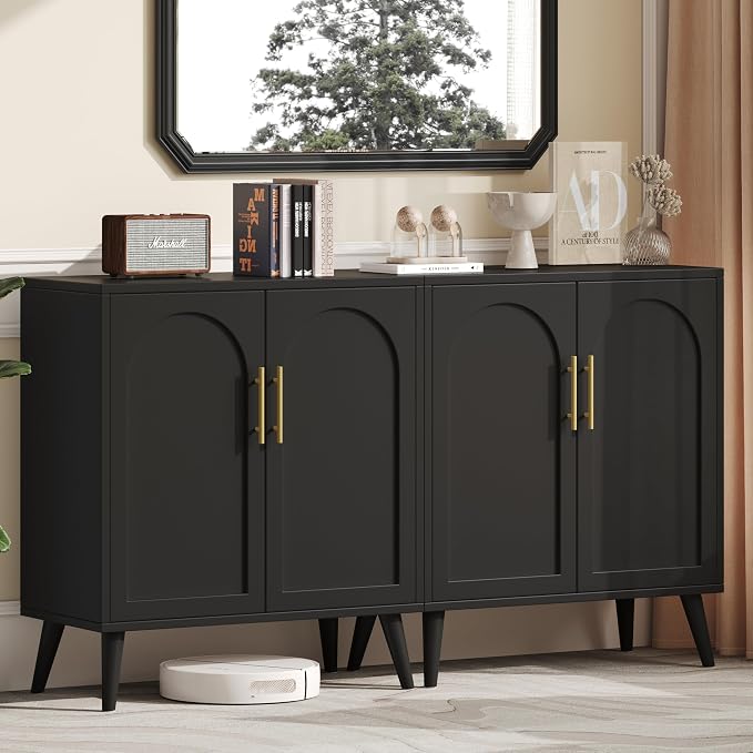 Keehusux 15.7" D Set of 2 Modern Buffet Cabinet by Keehusux
