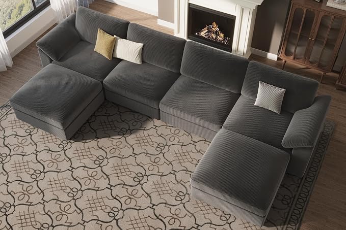 EASE MOOSE Modular Sectional Sofa, Oversized U Shape Sectional Couch - Image 4