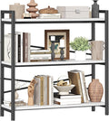Book Shelf, 3 Tier Bookshelf 31.49" Width, Book Shelf Storage and Organization by Homeiju
