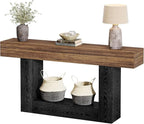 Tribesigns 63-Inch Long Console Table, 2-Tier Entryway Table Sofa Table - Image 8