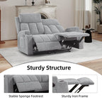 CANMOV Manual Recliner Sofa Set, Fabric Reclining Sofa Chair - Image 5