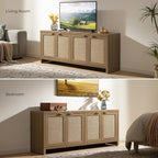 SICOTAS TV Stand for Living Room Boho Entertainment Center for Bedroom - Image 8