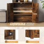 Furniwell Industrial Bookshelf and Bookcases - Image 6