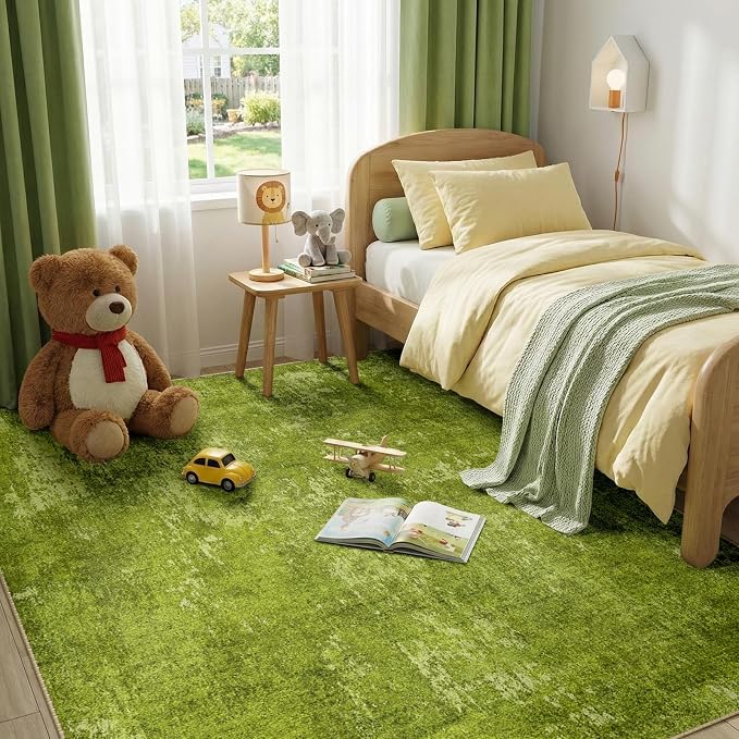 RELEANY Washable 9'x12' Abstract Area Rug - Image 4