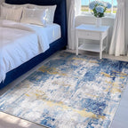 RELEANY Washable 4'x6' Abstract Area Rug - Image 4