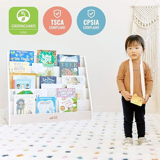ECR4Kids Single-Sided Book Storage and Display, Montessori Furniture - Image 6