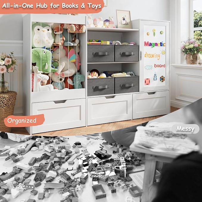 61" W Kids Toy Storage Organizer - Image 6