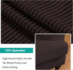 Turquoize Wingback Chair Covers 2 Piece Wing Chair Slipcover Stretch Slipcovers - Image 4