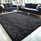 OLANLY 5x5 Area Rugs for Living Room Bedroom, Machine Washable Soft Fluffy by OLANLY