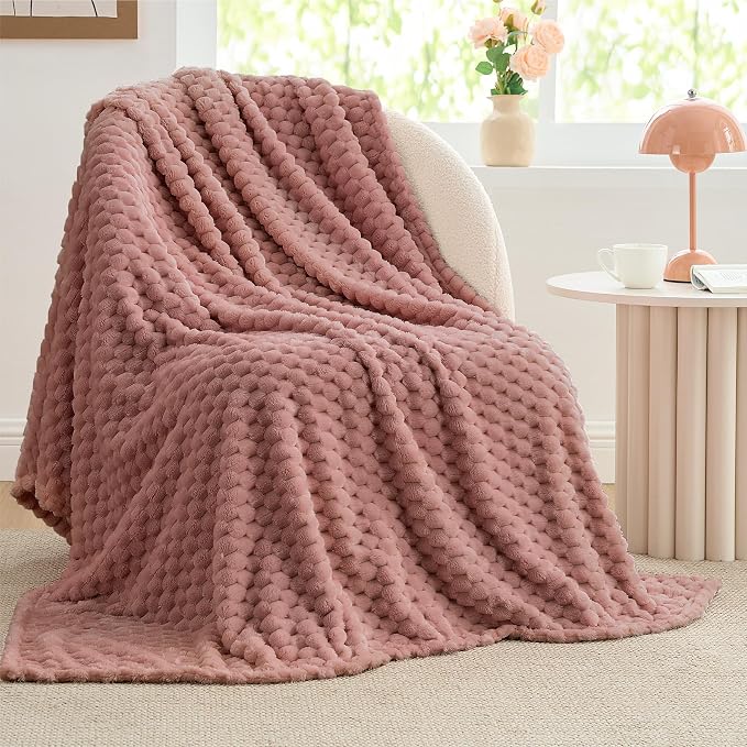 BEDELITE Dusty Pink Twin Blanket - Image 2