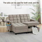 70.9" Chaise Lounge Chair Indoor, Oversized Boucle Upholstered Sofa Bed - Image 5