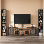 IRONCK Tall Narrow Bookshelf 8 Tiers 71in Set of 2, Compact Corner Bookcase - Image 7