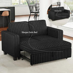 Belffin Corduroy Sectional Sleeper Sofa - Image 3