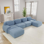 Boneless Sectional Couch, No Assembly Required, 152.7” U Shaped Modular Cloud by ModonChicSofasCouches