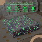 MeMoreCool Unicorn Modular Kids Couch, Glow Rainbow Play Toddler Couch - Image 5